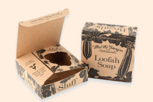 Window kraft boxes for soap